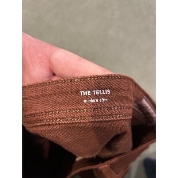 AG Adriano Goldschmied Pants Mens 36R Red The Tellis Modern Slim - Picture 4 of 5